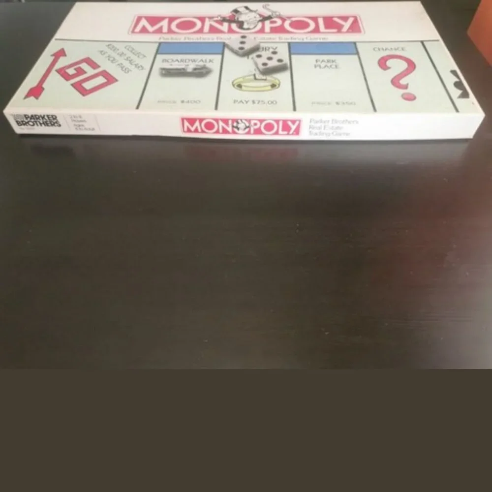 VTG Board Game Monopoly Parker Brothers Real Estate Trading Game1985